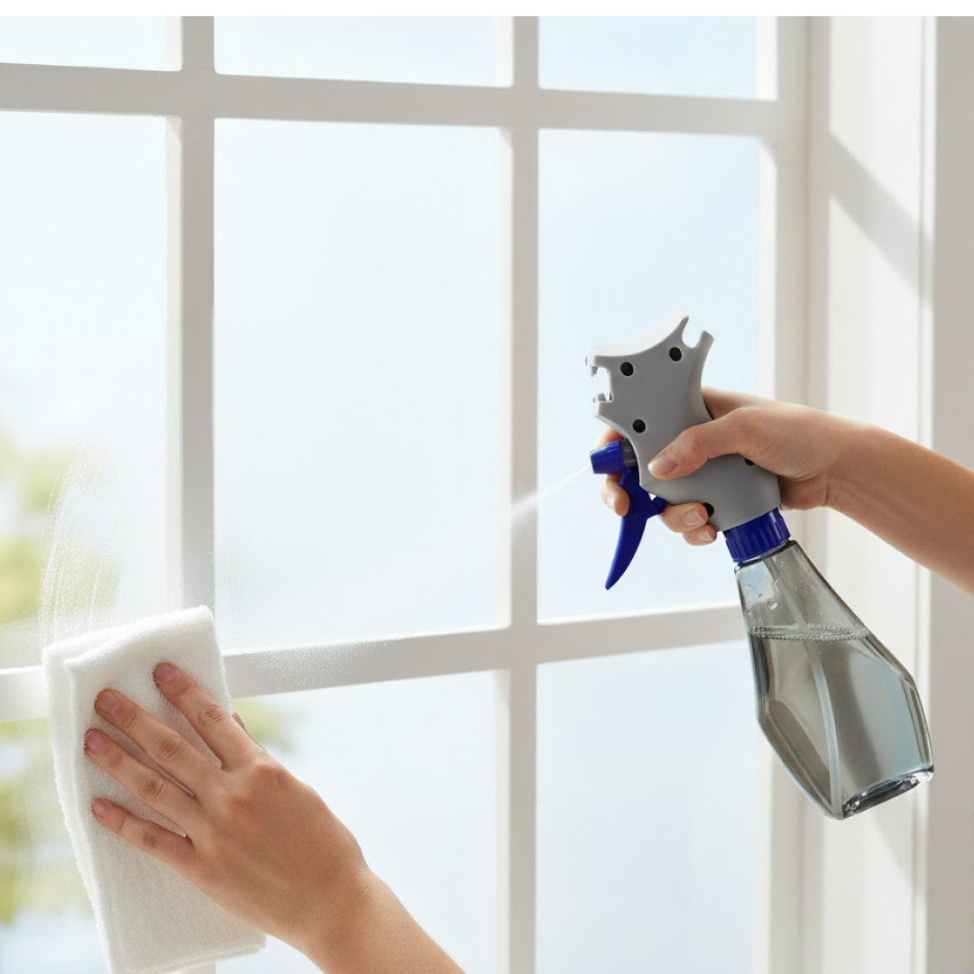 Plastic Easy Glass Cleaner 3 in 1 Spray Type Cleaning Brush, Pack of 1 Your Brand