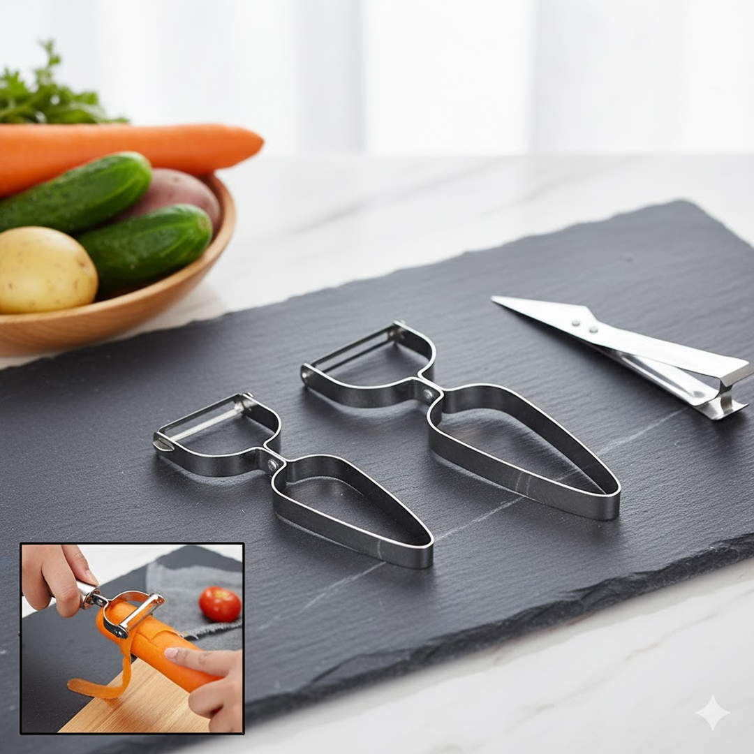 Multifunctional Peeler, Grater for Vegetable Fruit (3 Pcs Set) Signaturekarts