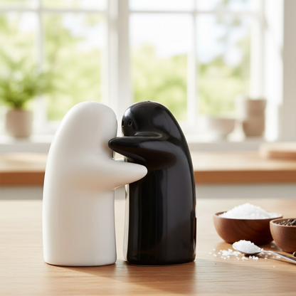 Salt and Pepper Seasoning and Spice Shakers Cute Plastic (2 Pcs Set) Signature kart