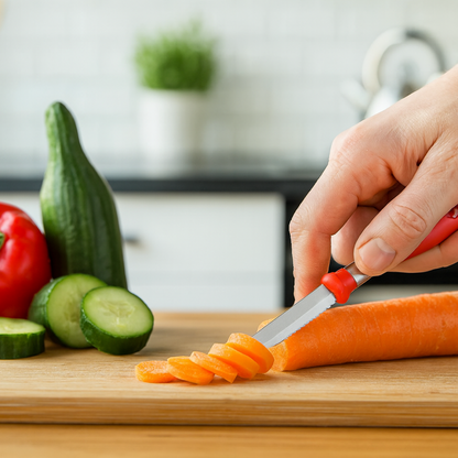 Multipurpose 2-in-1 Stainless Steel Knife & Peeler (1 Pc) Signature Kart