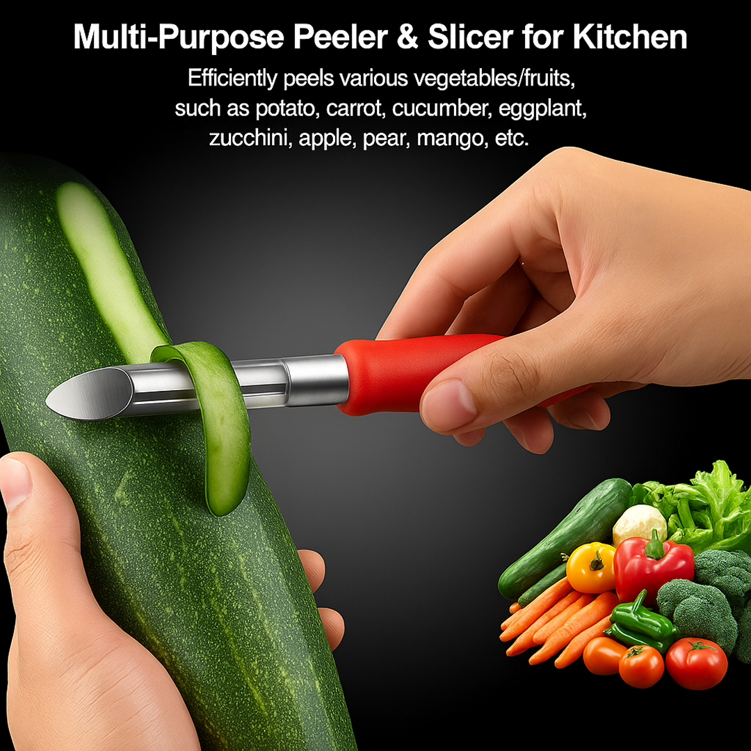 Multipurpose 2-in-1 Stainless Steel Knife & Peeler (1 Pc) Signature Kart