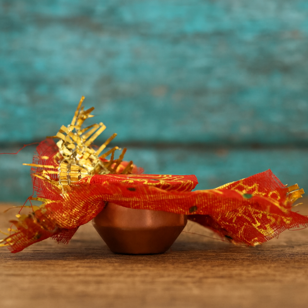vastu Kalash Pooja Decorative Copper-Style Kalash - (1 set) signaturekarts