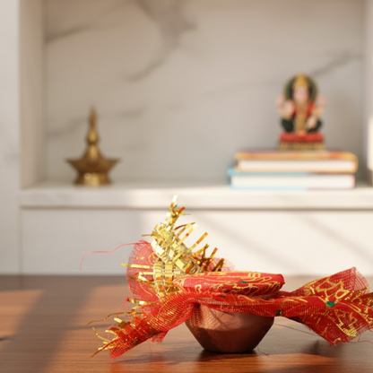vastu Kalash Pooja Decorative Copper-Style Kalash - (1 set) signaturekarts