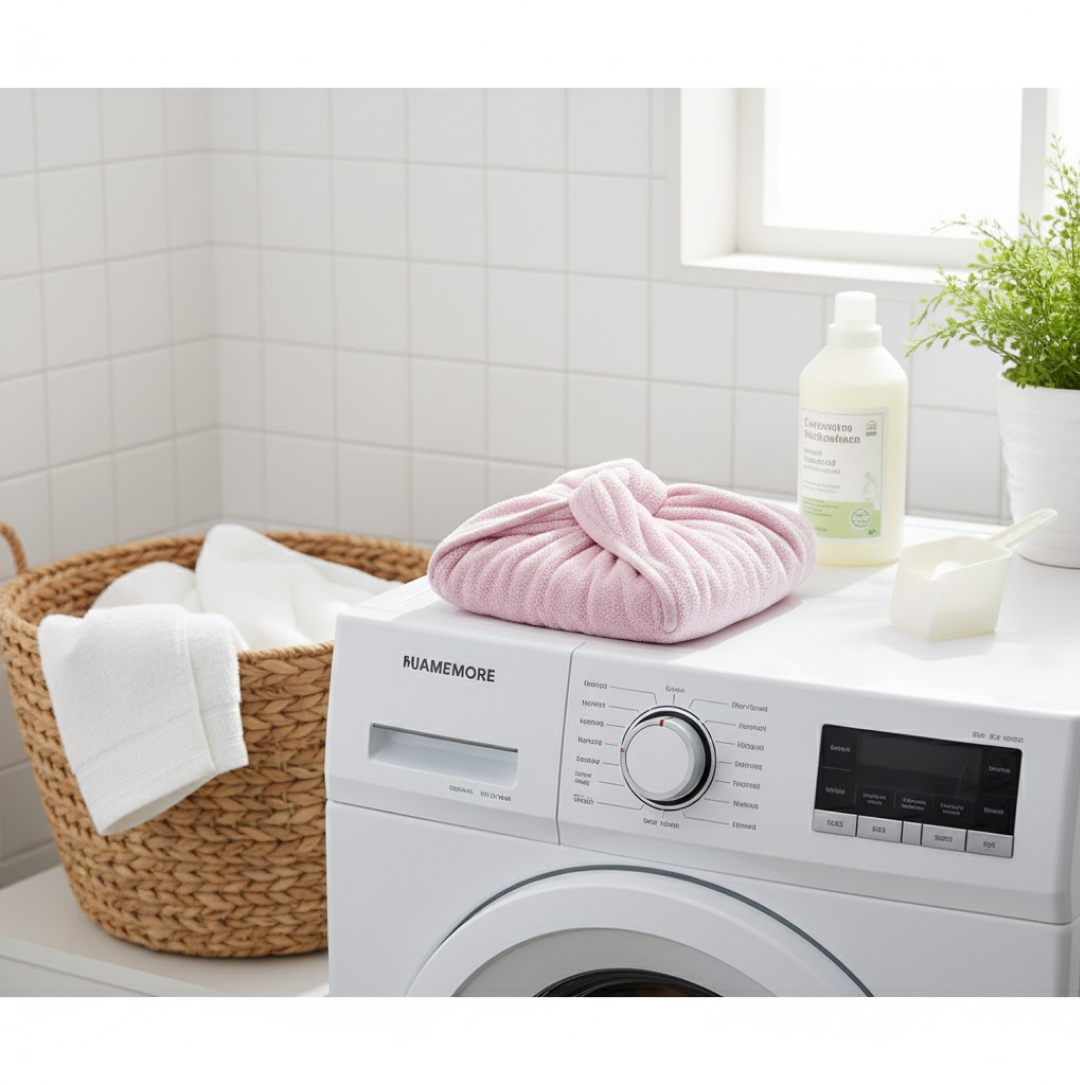Quick Turban Hair-Drying Absorbent Microfiber Towel (1 Pc / Mix Design) Signature Kart