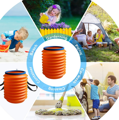 Foldable Storage Bucket – Water Container & Dustbin for Home, Car, Kitchen Signature Kart