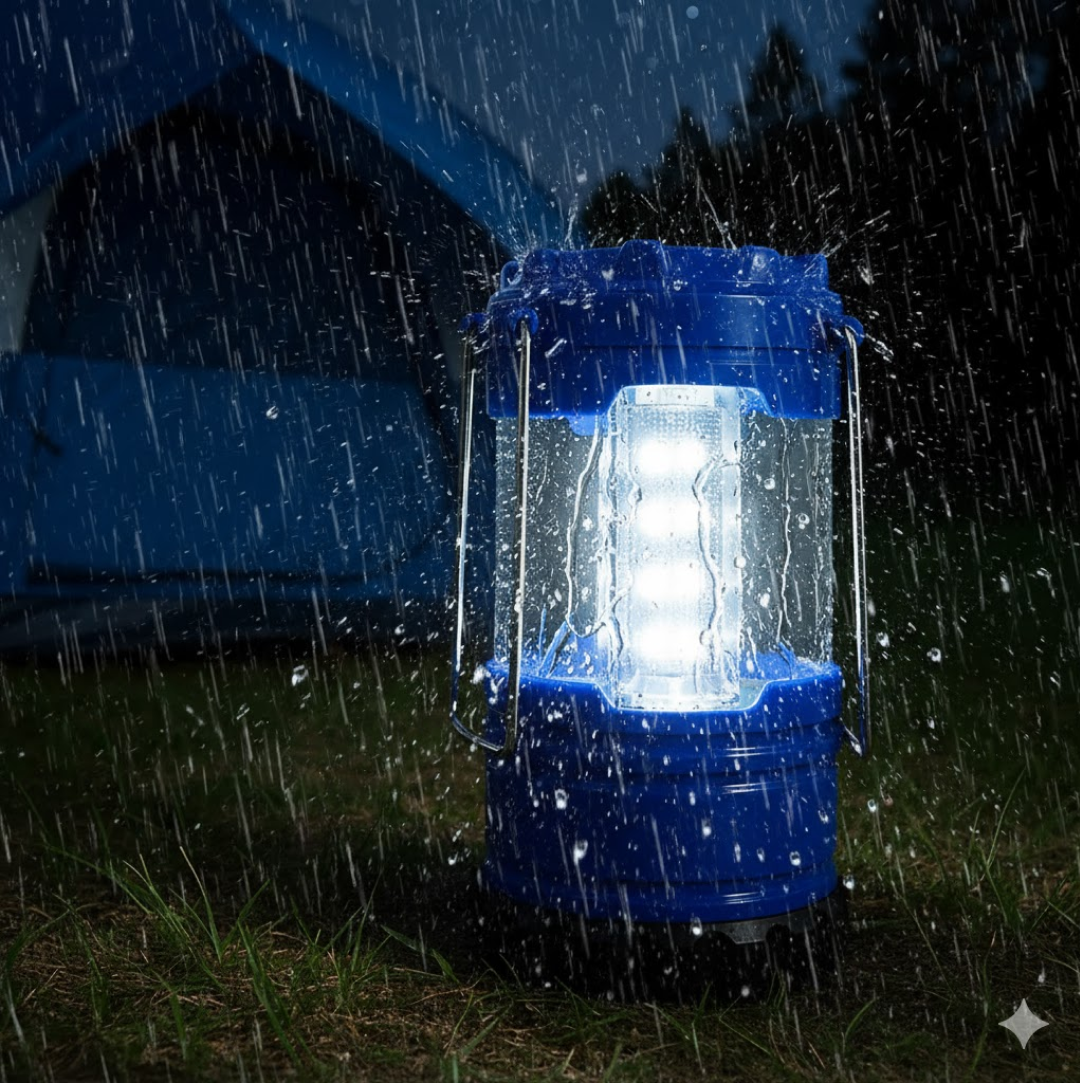 Portable Waterproof Camping Lantern for Hiking & Fishing (Battery Not Included) signaturekarts