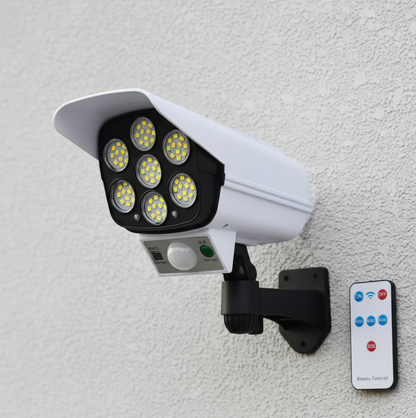 Solar Light Outdoor Motion Sensor Security Camera Shaped Dummy Wall Lamp (1 Pc) signaturekarts