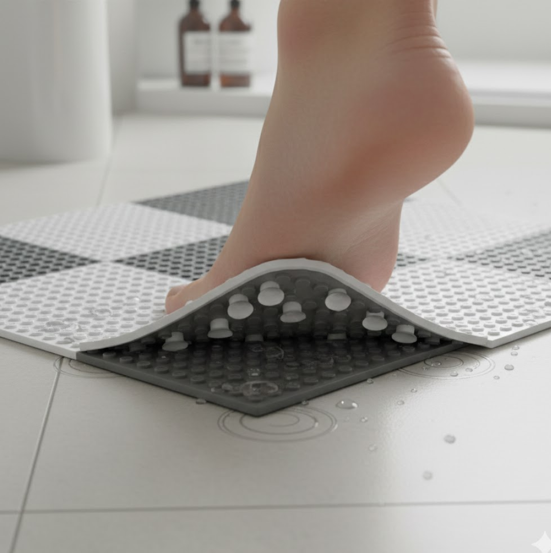 Bath Anti-Slip Mat – Prevent Slippery Surfaces While Bathing (26×26 cm) Your Brand