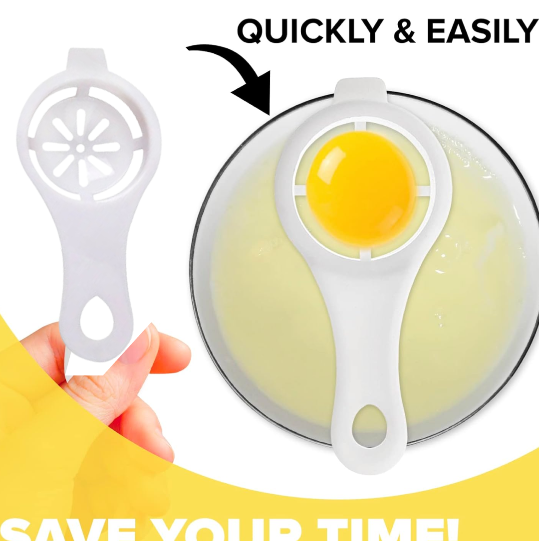 Egg Yolk Separator, Egg White Yolk Filter Separator, Egg Strainer Spoon Filter Egg signaturekarts