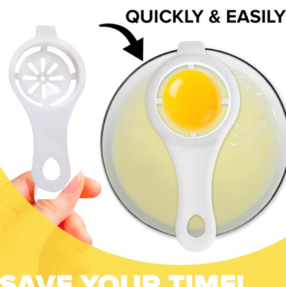 Egg Yolk Separator, Egg White Yolk Filter Separator, Egg Strainer Spoon Filter Egg signaturekarts