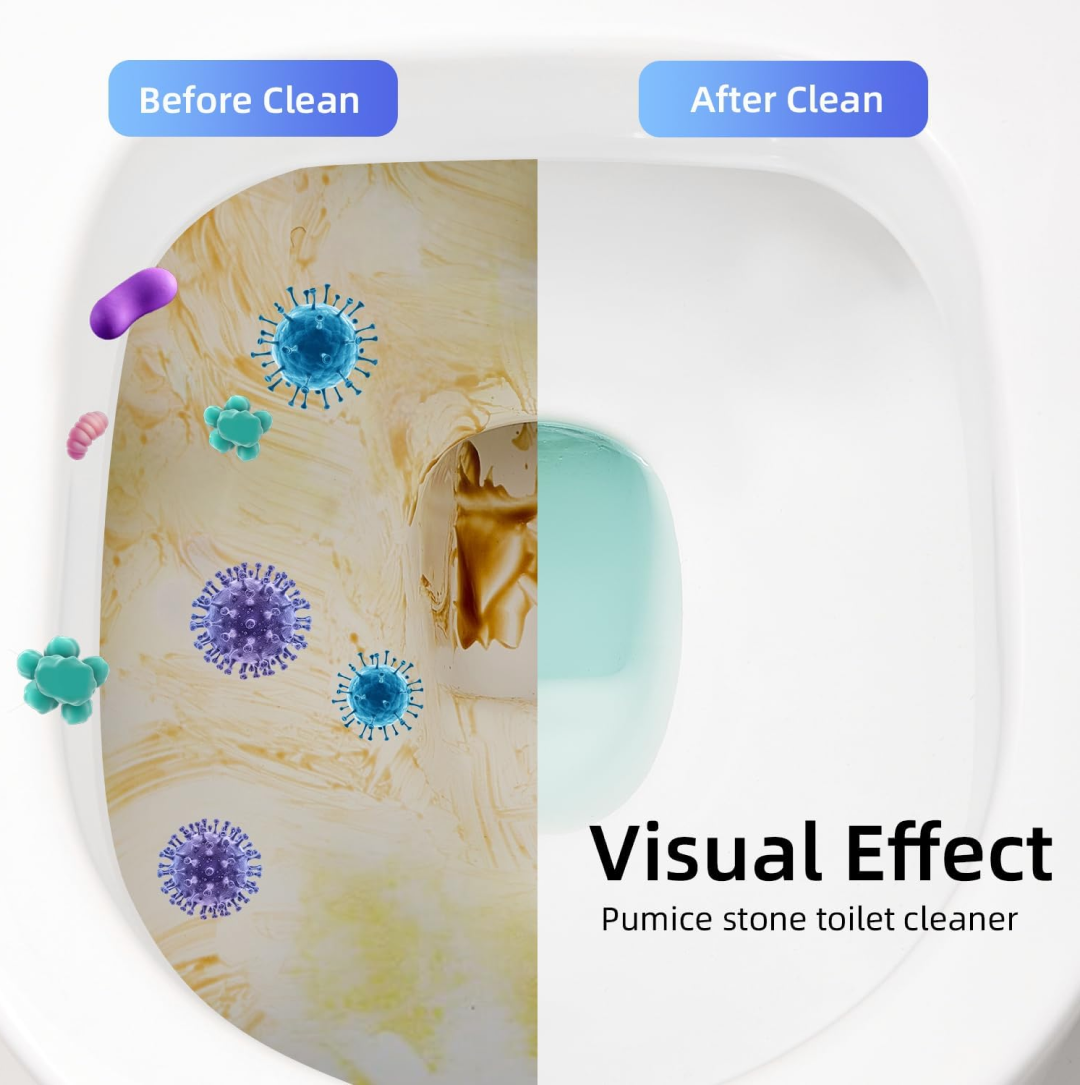 Toilet Plastic Brush with Holder Stand Western and Indian Toilet Bathroom Cleaning Your Brand