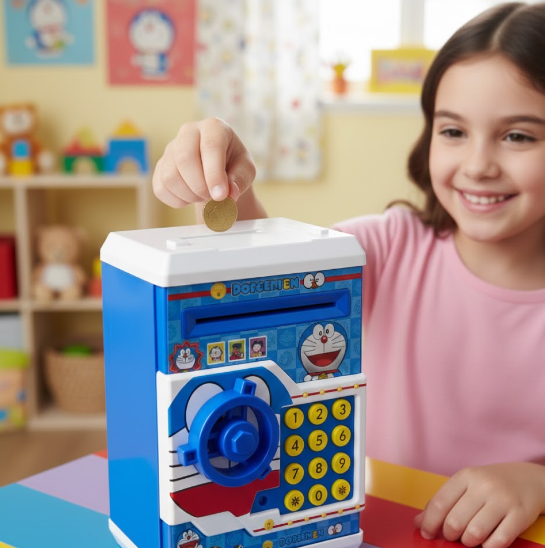 Electronic Piggy Bank ATM with Password for Kids Savings Your Brand