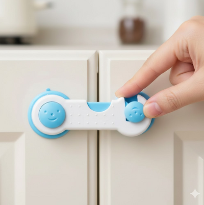 Child Safety lock  Proofing for Cabinet Toilet Seat Fridge Door Drawers ( 1 pc) Your Brand