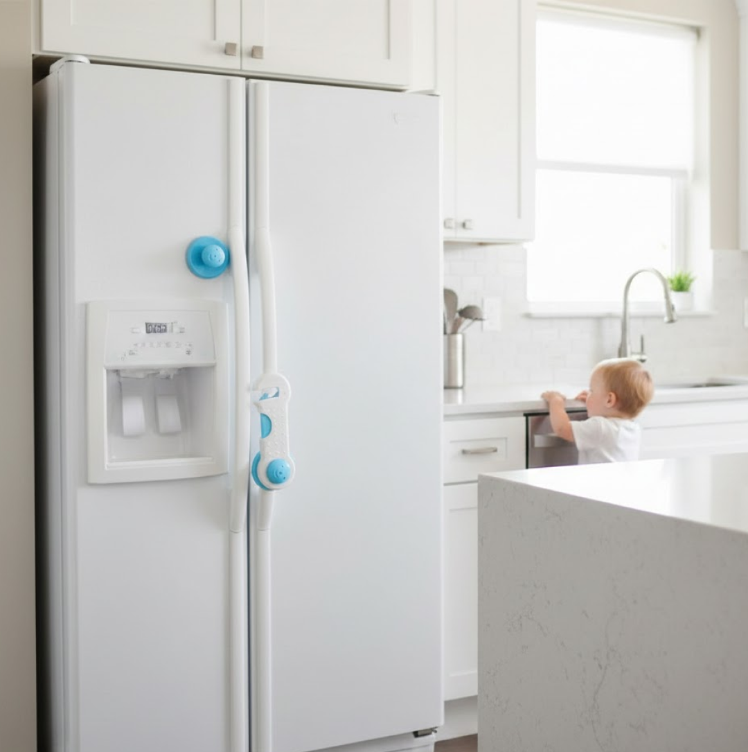 Child Safety lock  Proofing for Cabinet Toilet Seat Fridge Door Drawers ( 1 pc) Your Brand