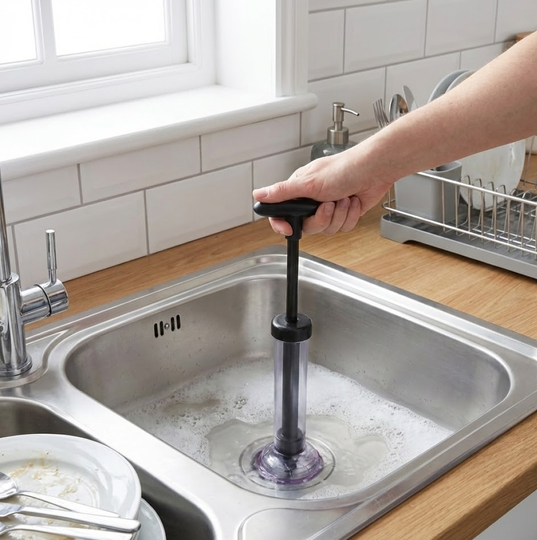 Drain Unblocker Pump for Kitchen, Sink & Toilet Cleaning Your Brand