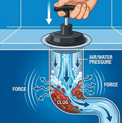 Drain Unblocker Pump for Kitchen, Sink & Toilet Cleaning Your Brand