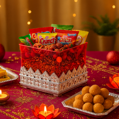 Ruby Dry fruit Storage Container - Attractive Design Box for Home & Kitchen Your Brand