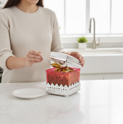Ruby Dry fruit Storage Container - Attractive Design Box for Home & Kitchen Your Brand