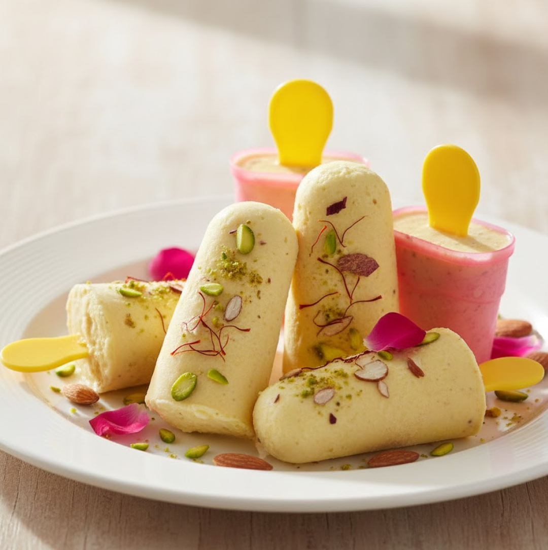 Kulfi Maker Moulds Set Plastic Homemade Kulfi Mould 6pcs Set For Freezer Use Your Brand