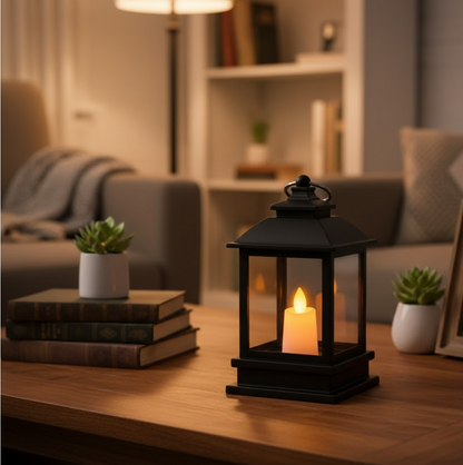 Classic Style Lantern With Artificial Rustic Battery-Operated Flameless Candle Light For Home Decoration (Pack of 24) Your Brand