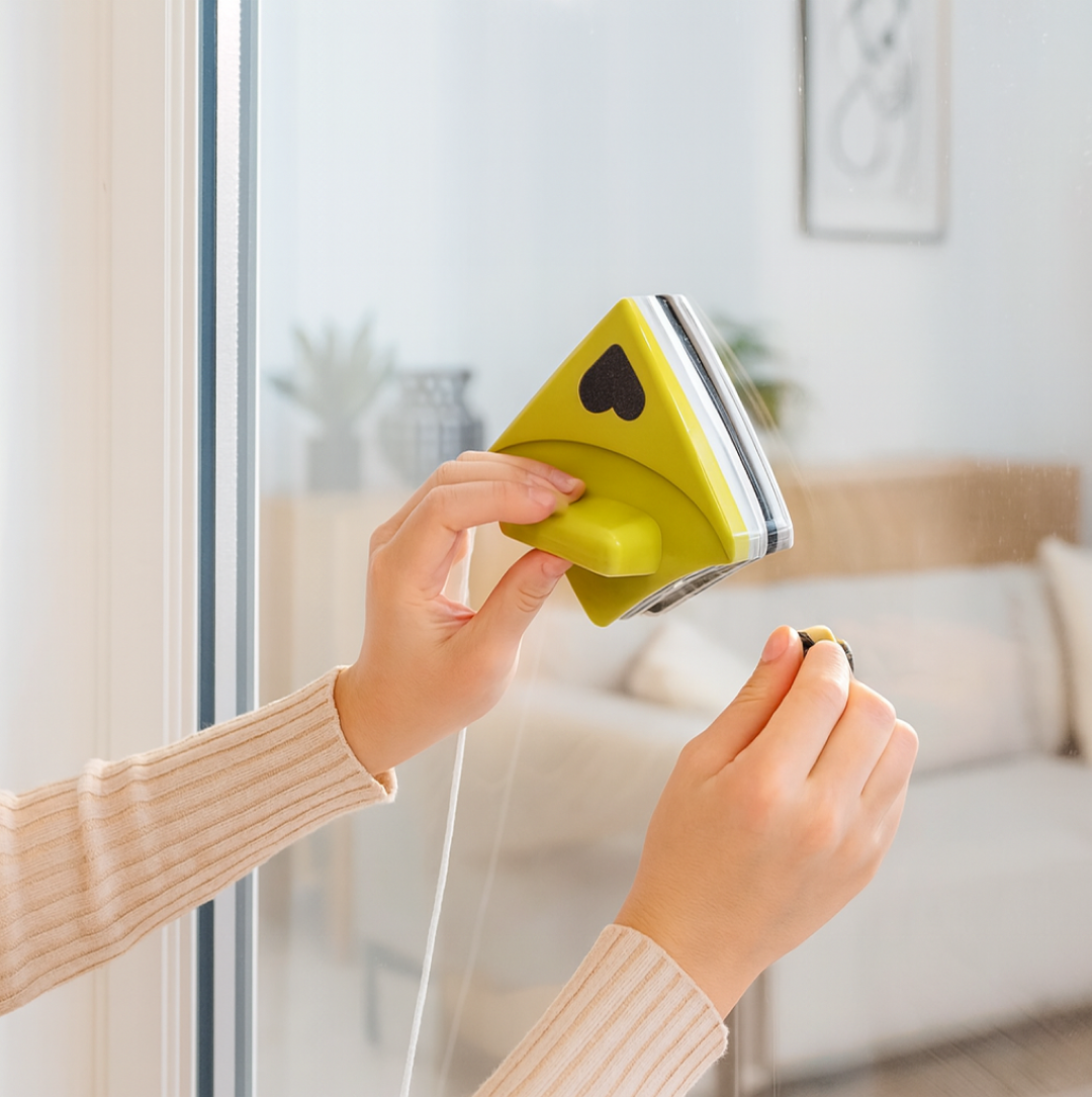 Double face glass cleaner Window Squeegee, Magnetic Window Washing Equipment. Your Brand