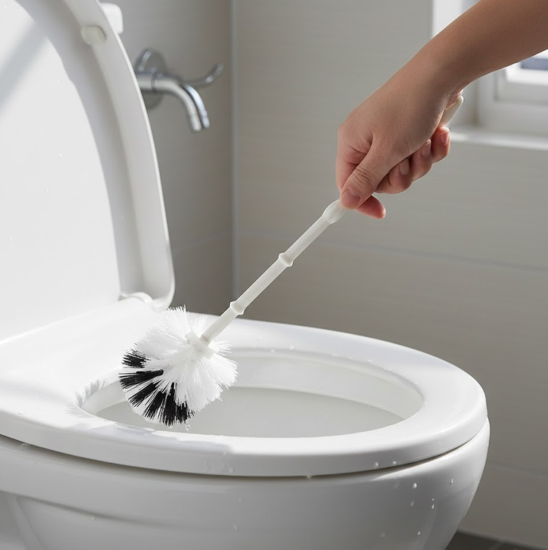Toilet Cleaning Brush with Potted Holder Your Brand