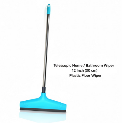 Telescopic Home / Bathroom Wiper 12 Inch (30 cm), Plastic Floor Wiper Your Brand