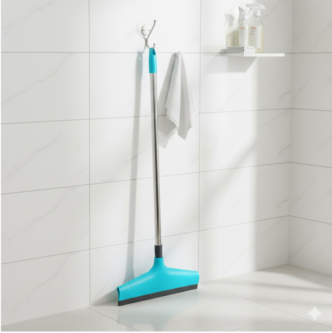 Telescopic Home / Bathroom Wiper 12 Inch (30 cm), Plastic Floor Wiper Your Brand