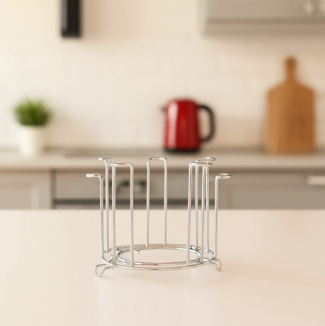 SS Round Glass Stand used for holding sensitive glasses Your Brand