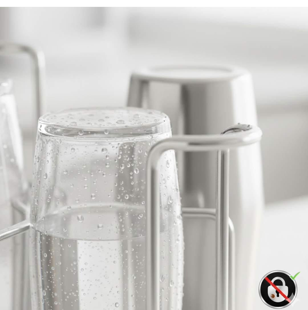SS Round Glass Stand used for holding sensitive glasses Your Brand