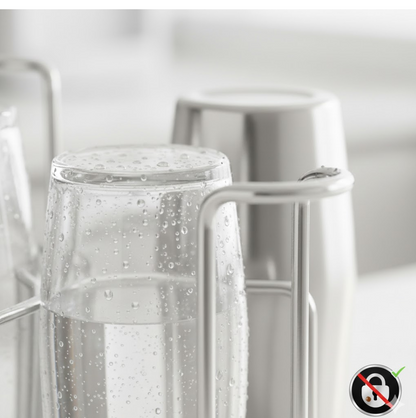 SS Round Glass Stand used for holding sensitive glasses Your Brand