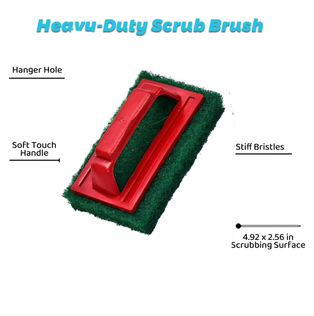 Tile cleaning multipurpose scrubber Brush with handle Your Brand