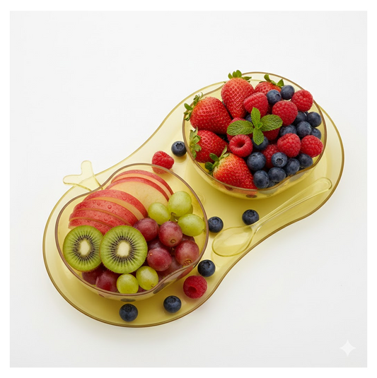 Apple Shape Tray Bowl Used For Serving Snacks And Various Food Stuffs. Your Brand