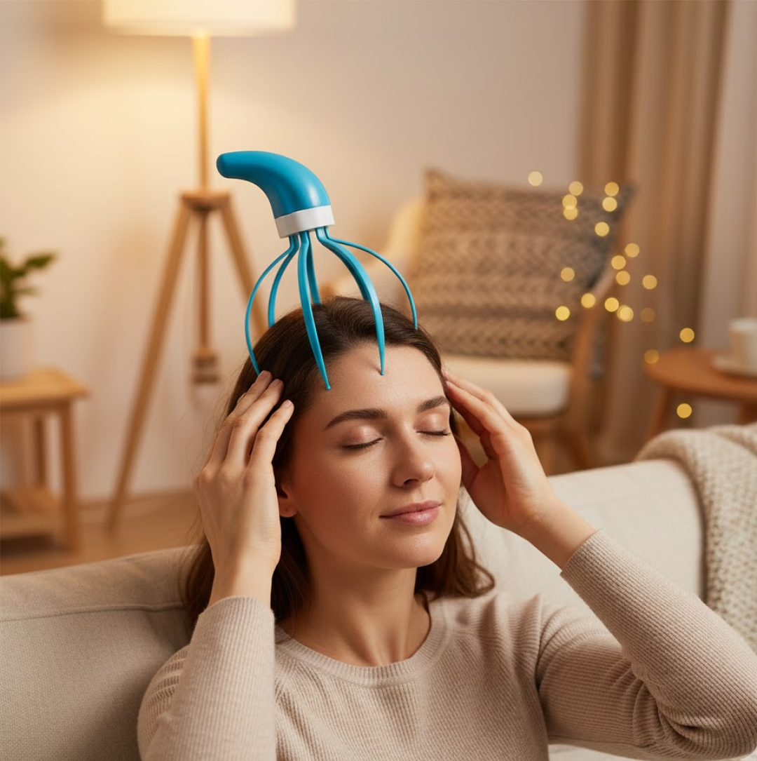 Super Life refreshing Head Massager Hand Grip Your Brand