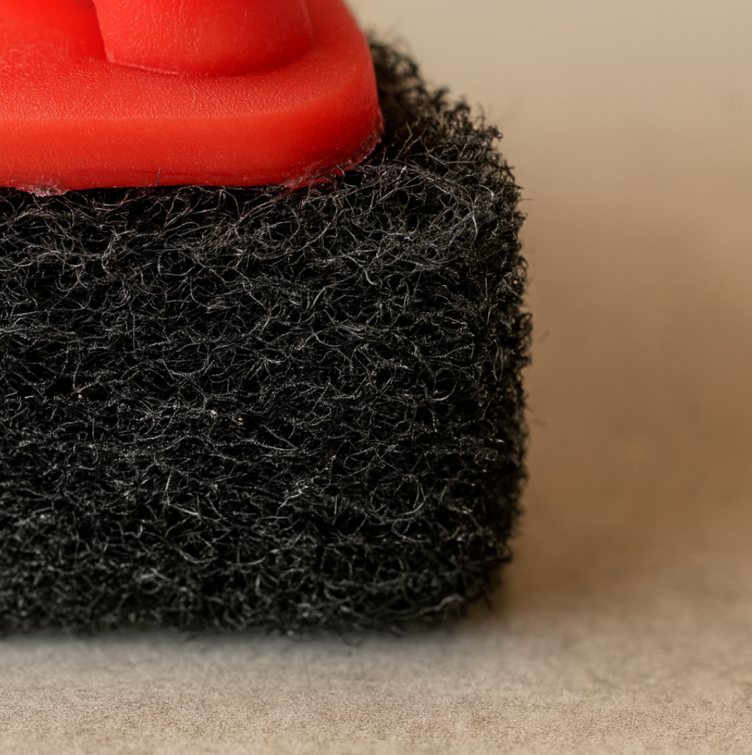 Bathroom Brush with abrasive scrubber for superior tile cleaning Your Brand