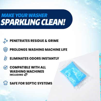 WASHING MACHINE STAIN TANK CLEANER DEEP CLEANING DETERGENT POWDER ( 1PC ) Your Brand