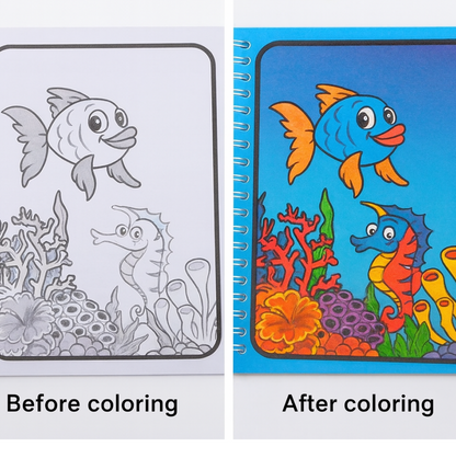 Magic Water Quick Dry Book Water Coloring Book Doodle with Magic Pen Painting Board Your Brand