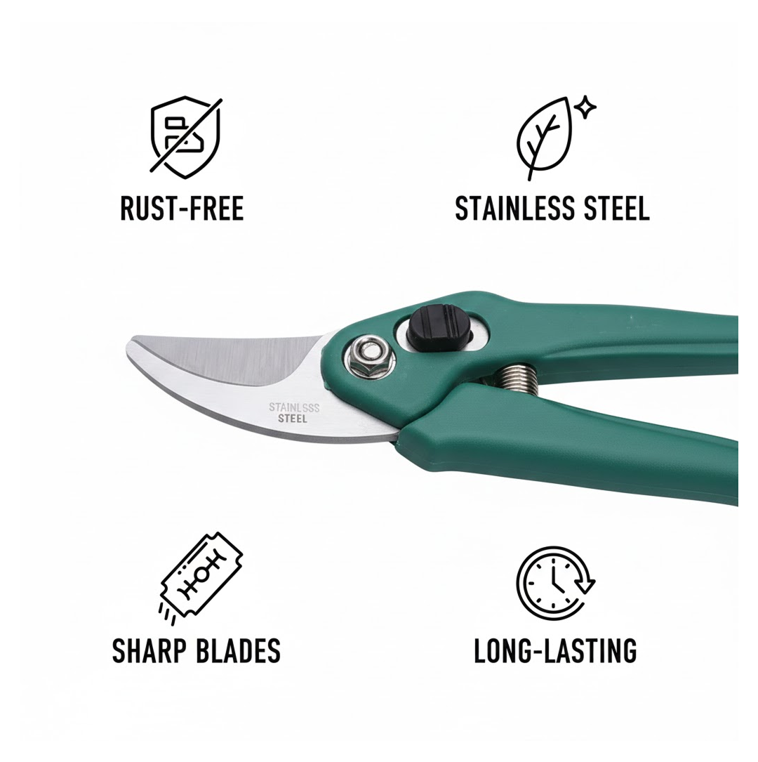Garden Shears Pruners Scissor for Cutting Branches, Flowers, Leaves, Pruning Seeds Your Brand
