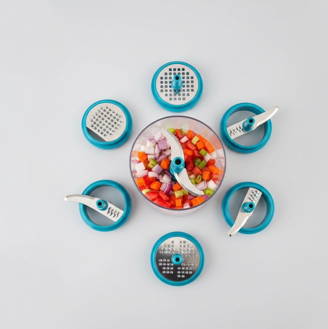 Ganesh Master Chopper with 5 Stainless Steel Blades, XL Large Jumbo Chopper (900 Ml) Your Brand