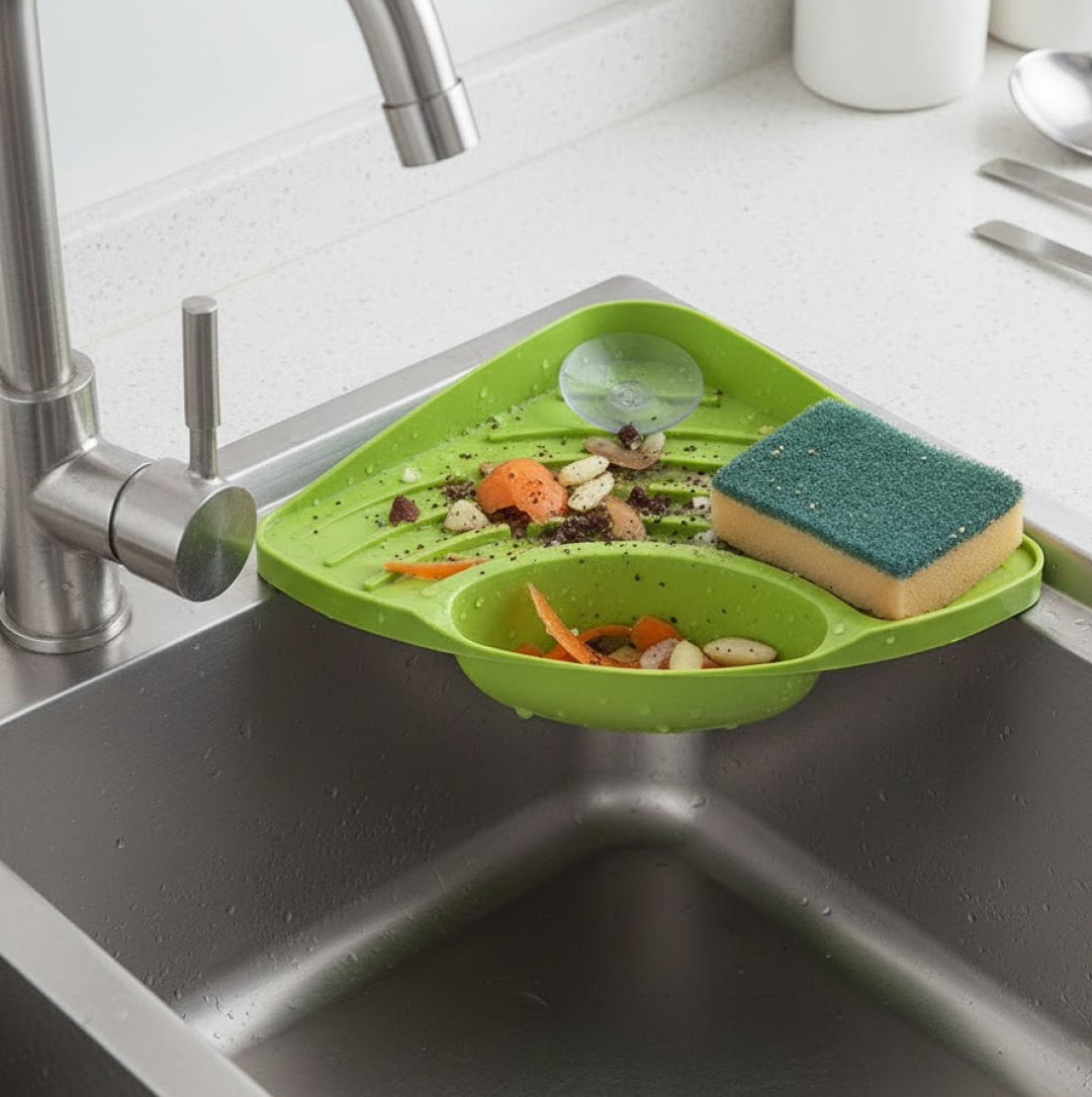 Corner Sink Strainer For Draining Kitchen Waste In Sinks And Wash Basins. Your Brand