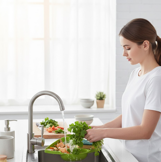 Corner Sink Strainer For Draining Kitchen Waste In Sinks And Wash Basins. Your Brand