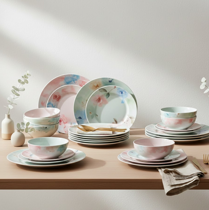 Premium Tableware, Dinner Set, 32 Pc For Serving Food Stuffs And Items. Your Brand