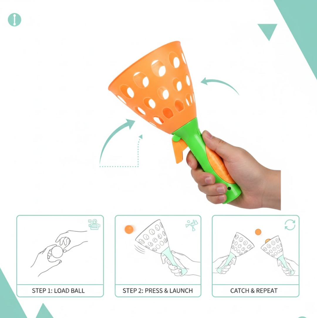Catapult Butt Ball Toy widely used by kids and childrens Your Brand