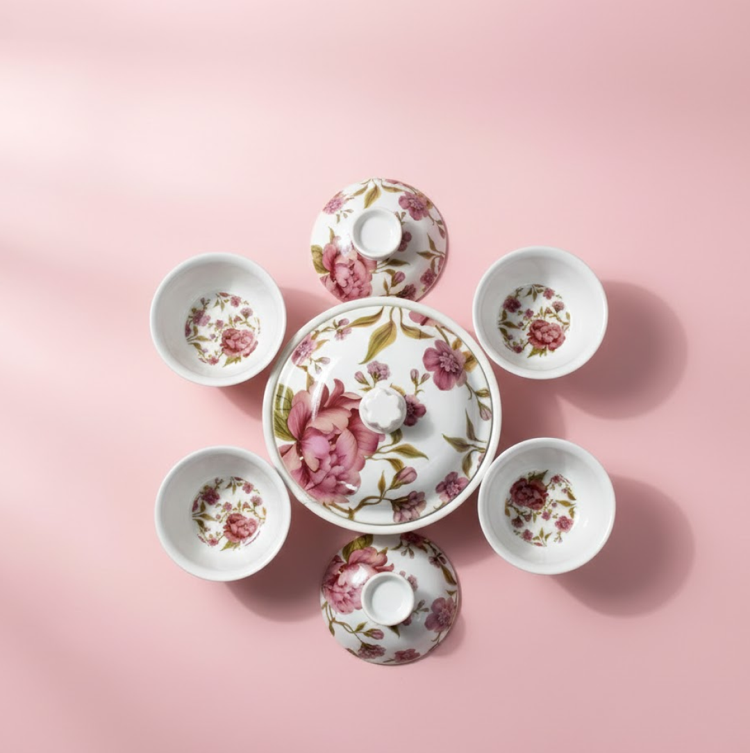 5 Pc Pudding Set used as a cutlery set for serving food purposes and sweet dishes Your Brand