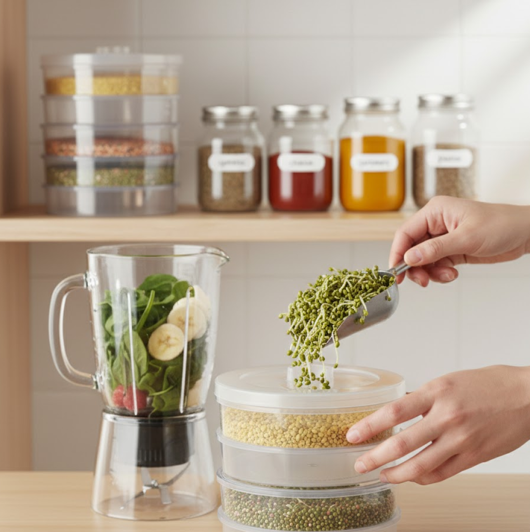 Sprout Maker 4 Layer for Household and Kitchen Use Your Brand