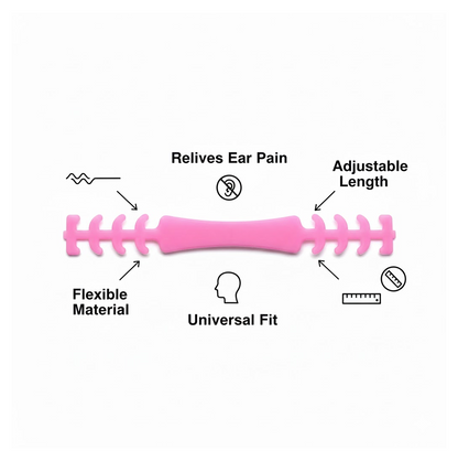 Mask Extension Belt – Strap for Reducing Ear Pain from Extended Mask Use (1 Pc) Your Brand