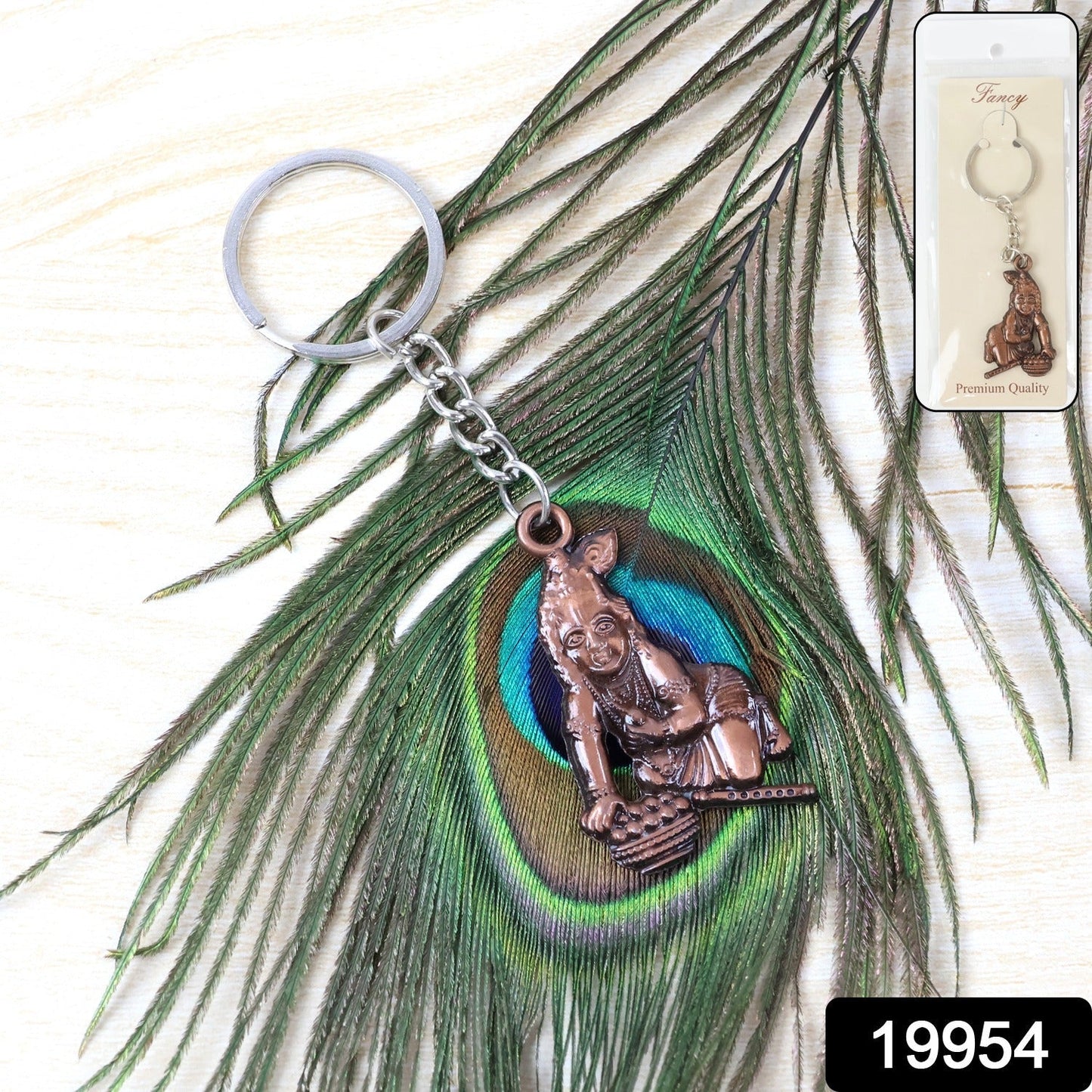 Bal Krishna Crawling Design Keychain (1 Pc) signaturekarts