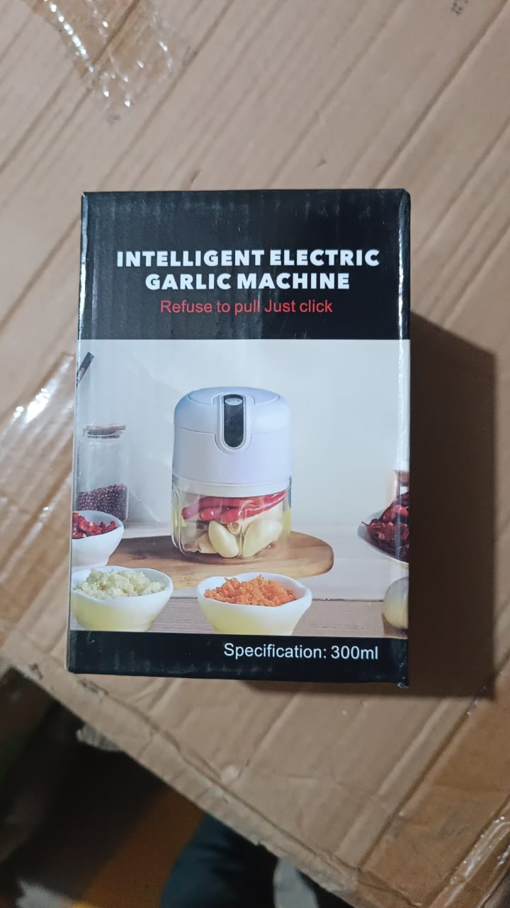 USB Rechargeable Mini Electric Garlic Machine / Chopper (300 Ml / 1 Pc) Signaturekarts