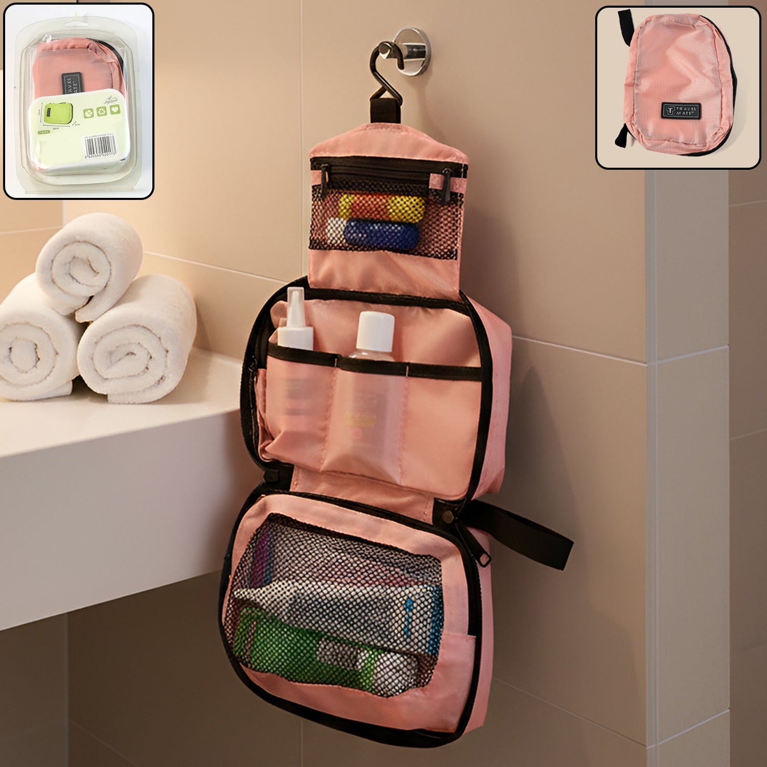 Premium Travel Mate Hanging Toiletry Bag (1 Pc) The Morsignaturekarts