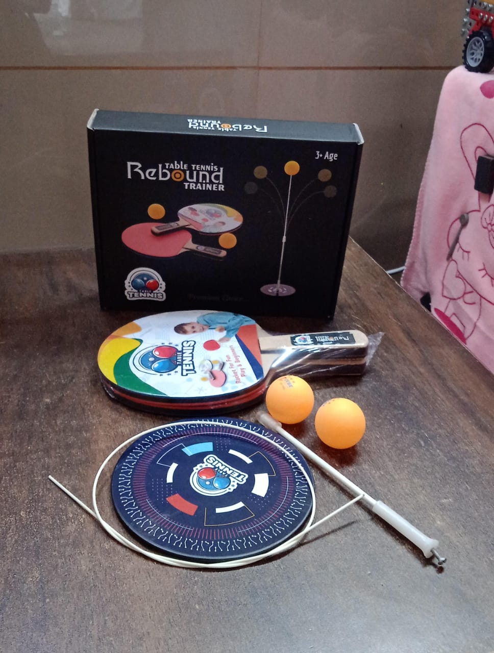 Portable Wiff Waff Rebound Table Tennis Trainer Set (1 Set) Signature Kart